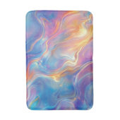 Colorful opal swirly flowing marble texture badematte (Vorderseite Vertikal)