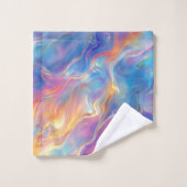 Colorful opal swirly flowing marble texture badhandtuch set (Waschlappen)