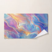 Colorful opal swirly flowing marble texture badhandtuch set (Handtuch)