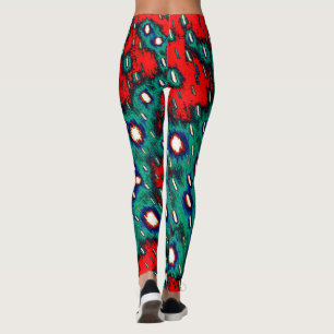 Colorful Organic Pattern Leggings