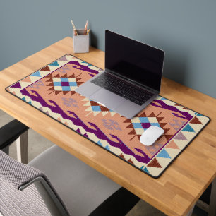 Colorful Oriental Kilim Rug Schreibtischunterlage
