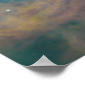 Colorful Orion Bar | Orion Nebula | JWST Poster (Ecke)