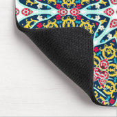 Colorful Ornamental Rosette Mandala Art Mousepad (Ecke)