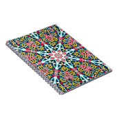 Colorful Ornamental Rosette Mandala Art Notizblock (Rechte Seite)