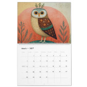 Colorful Owl Calendar 2026 Kalender (Mär 2027)