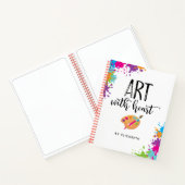Colorful Paint Party Personalized Sketchbook Notizblock (Innenseite)