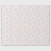 Colorful painted dots and confetti geschenkpapier (Flach)