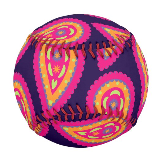 Colorful Paisley Baseball (Vorderseite)
