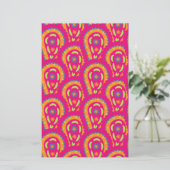 Colorful Paisley Briefpapier (Stehend Vorderseite)