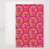 Colorful Paisley Briefpapier (Vorne/Hinten)