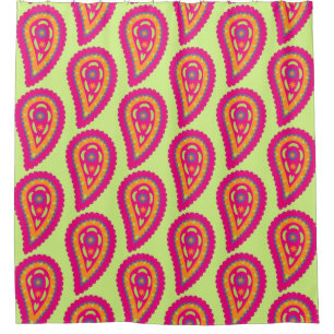 Colorful Paisley Duschvorhang