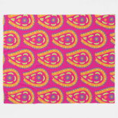 Colorful Paisley Fleecedecke (Vorderseite (Horizontal))