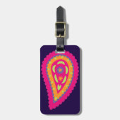 Colorful Paisley Gepäckanhänger (Vorderseite vertikal)