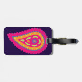Colorful Paisley Gepäckanhänger (Rückseite horizontal)