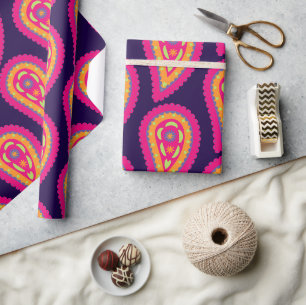Colorful Paisley Geschenkpapier