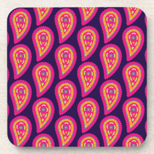 Colorful Paisley Getränkeuntersetzer