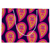 Colorful Paisley Große Geschenktüte (Rückseite)