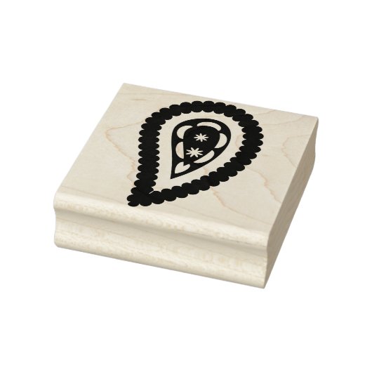 Colorful Paisley Gummistempel (Stempel)