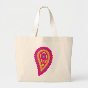 Colorful Paisley Jumbo Stoffbeutel