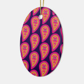 Colorful Paisley Keramik Ornament (Links)