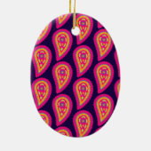 Colorful Paisley Keramik Ornament (Hinten)