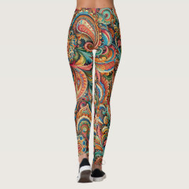 Colorful Paisley Leggings