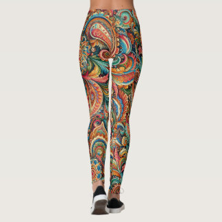 Colorful Paisley Leggings