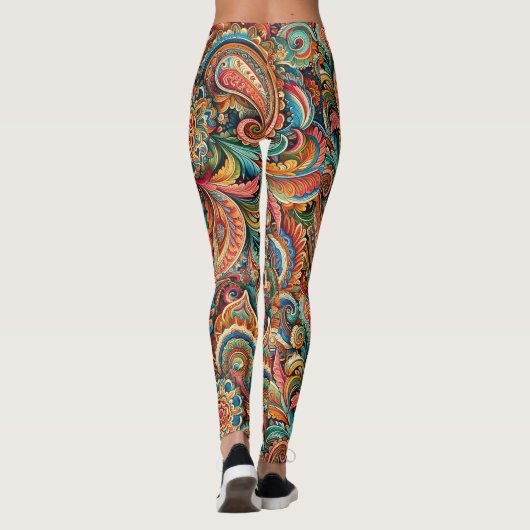 Colorful Paisley Leggings (Rückseite)