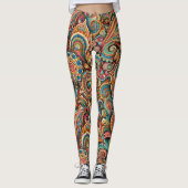 Colorful Paisley Leggings (Vorderseite)