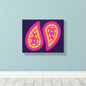 Colorful Paisley Leinwanddruck (Insitu (Holzboden))