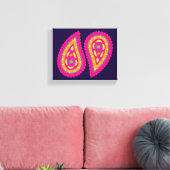 Colorful Paisley Leinwanddruck (Insitu (Wohnzimmer))