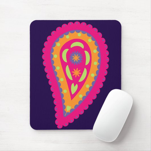 Colorful Paisley Mousepad (Mit Mouse)