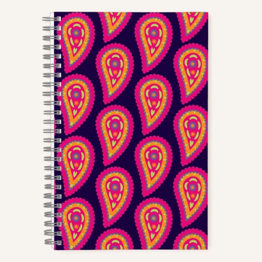 Colorful Paisley Notizblock (Vorderseite)