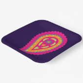 Colorful Paisley Pappteller (Gewinkelt)
