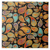 Colorful Paisley Pattern Fliese (Vorderseite)