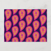Colorful Paisley Postkarte (Vorderseite)