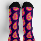 Colorful Paisley Socken (Oben)