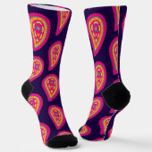 Colorful Paisley Socken (Gewinkelt)