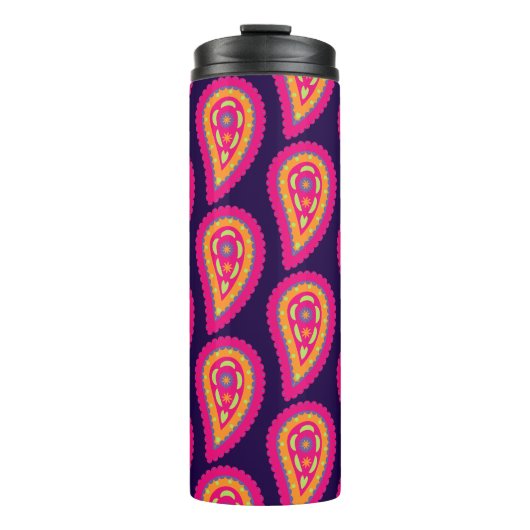 Colorful Paisley Thermosbecher (Vorderseite)