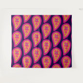 Colorful Paisley Wandteppich (Vorderseite (Horizontal))
