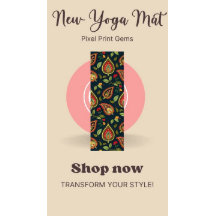 Colorful Paisley Yoga Mat