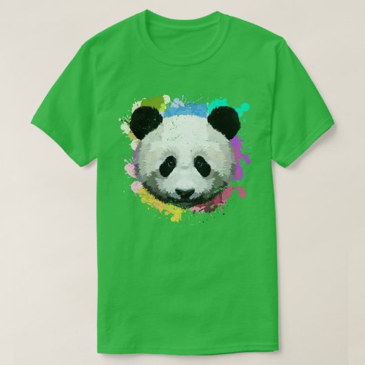 Colorful Panda T-Shirt (Design vorne)