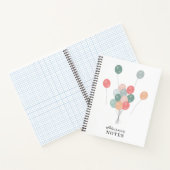 Colorful Party Balloons Personalized  Notizblock (Innenseite)