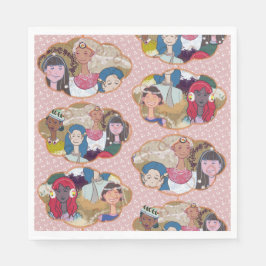 Colorful Party Paper Napkins Serviette