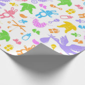 Colorful Pastel Baby Geschenkpapier (Ecke)