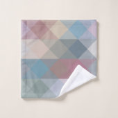 colorful pastel geometric badhandtuch set (Waschlappen)