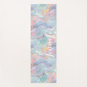 Colorful Pastel Holographic Marble Swirls Yogamatte (Vorderseite)