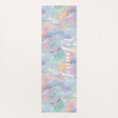 Colorful Pastel Holographic Marble Swirls Yogamatte (Rückseite)