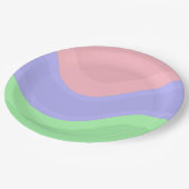 Colorful Pastel Party Pappteller (Schrägansicht)
