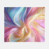 Colorful Pastel Silk Fleecedecke (Vorderseite (Horizontal))